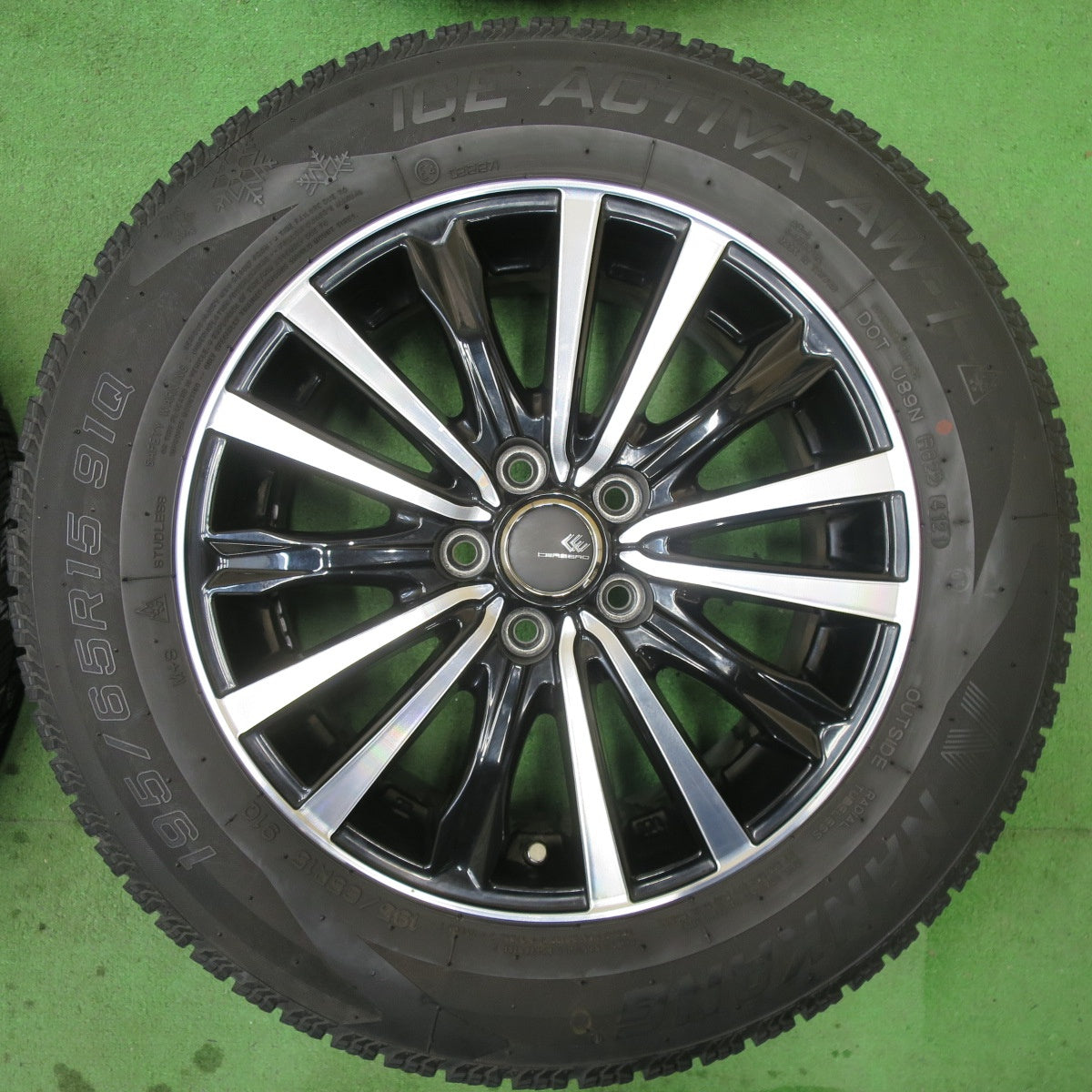 キレイ!21年★プリウス 等 195/65R15 スタッドレス ナンカン アイスアクティバ AW-1 CEREBRO セレブロ 15インチ PCD100/5H★5050602TTス