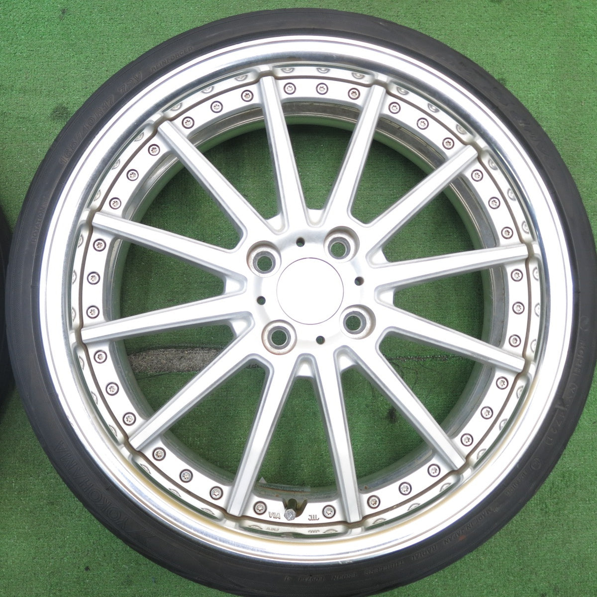 バリ溝!21年!9.5分★WORK RIZALTADO 165/40R17 ヨコハマ DNA S.drive ワーク リザルタード 17インチ PCD100/4H★5051612AKノ