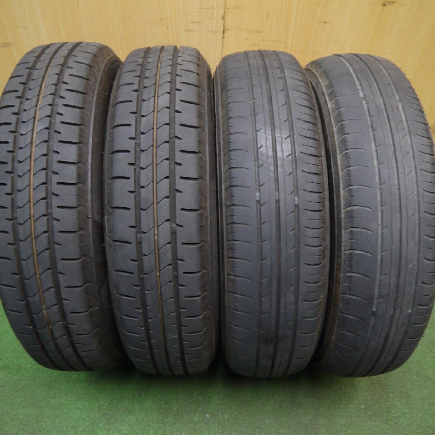 バリ溝!25年!8.5分★ダイハツ タント ミラ ムーヴ 等 純正 スチール 145/80R13 ヨコハマ BluEarth-ES ES32 13インチ PCD100/4H★6030908Hノ