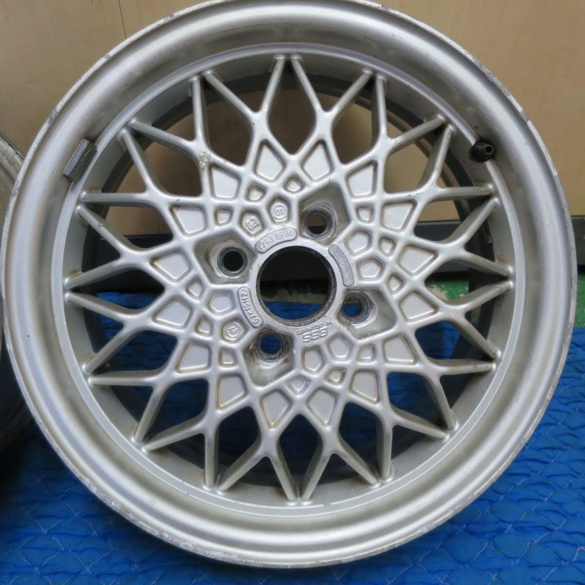 超希少 ゴルフ2等★BBS ホイール 西ドイツ製 15インチ 15×6J 15×7J PCD100/4H★5101001シホ
