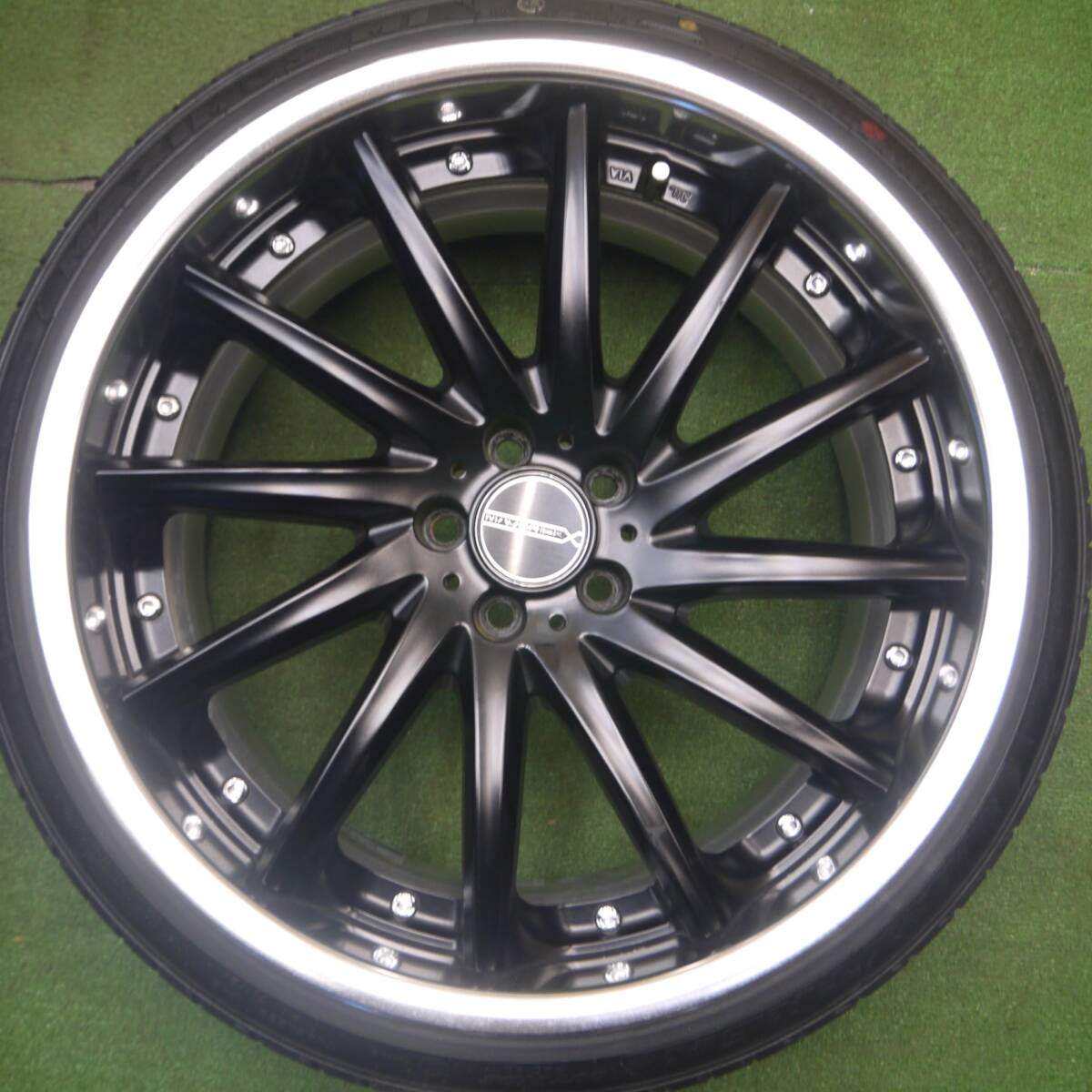 超バリ溝 24年 ほぼ10分★86 BRZ等 MAVERICK MV-1212F 215/35R19 マックストレック M1 マーベリック PCD100/5H★2021207Hノ