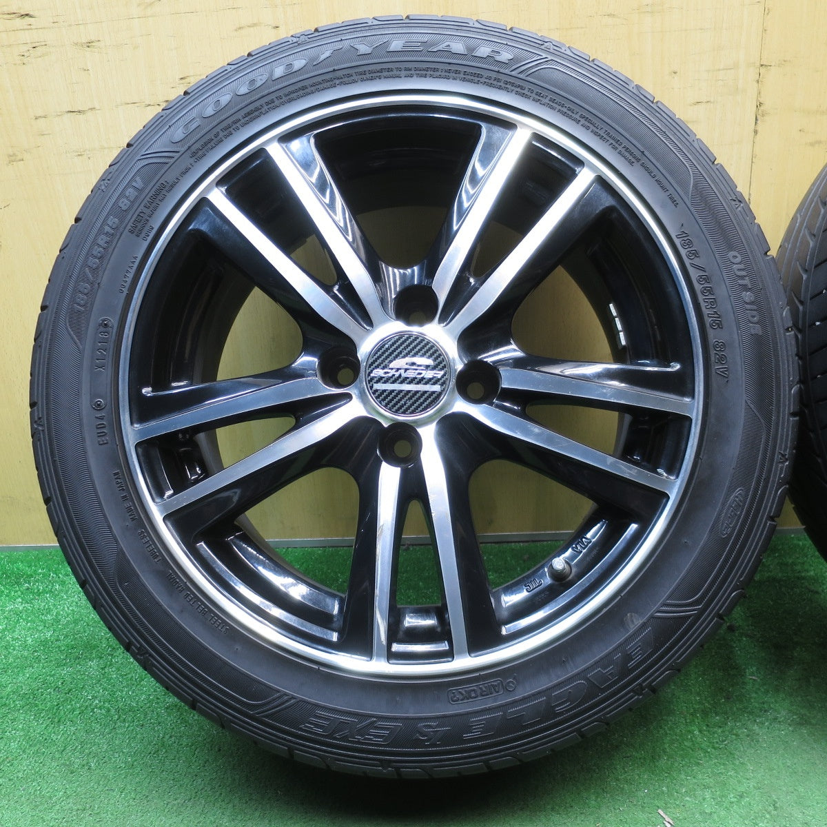 4本価格★185/55R15 グッドイヤー イーグル LS EXE SCHNEIDER シュナイダー 15インチ PCD100/4H★5070401NJノ