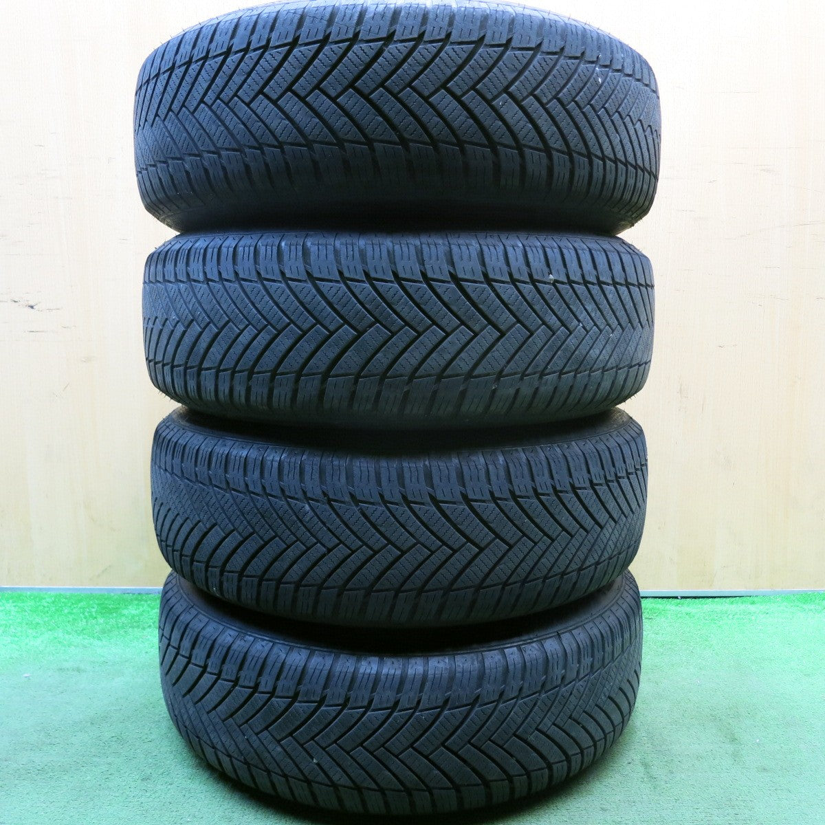 キレイ!22年★185/70R14 ミネルバ オールシーズン マスター スチール ホイール 14インチ PCD100/4H★5100405HAノ