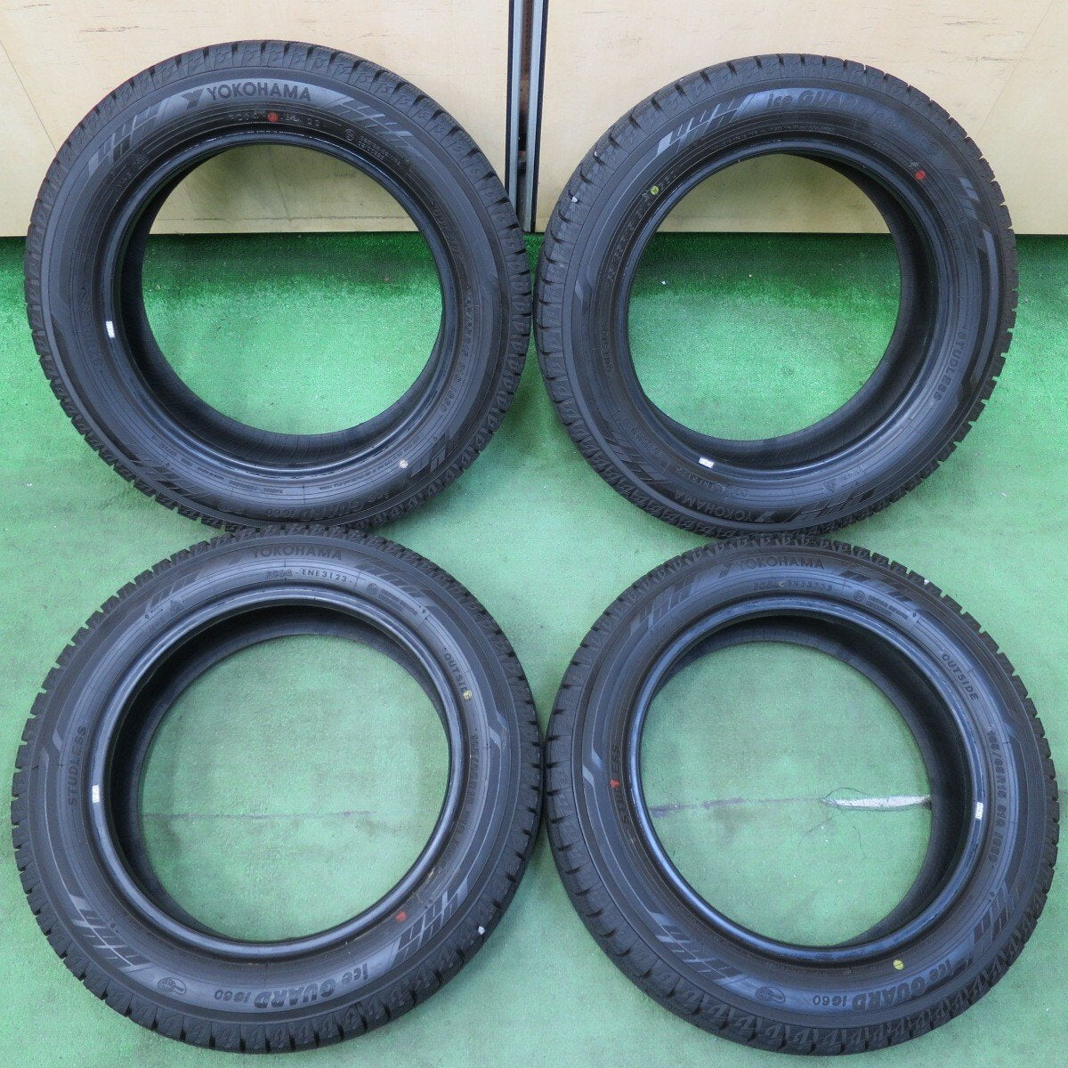 バリ溝!23年!ほぼ10分★スタッドレス 165/65R15 ヨコハマ アイスガード iG60 タイヤ 15インチ タフト ハスラー ソリオ デリカ D:2 等★5012205イスタ