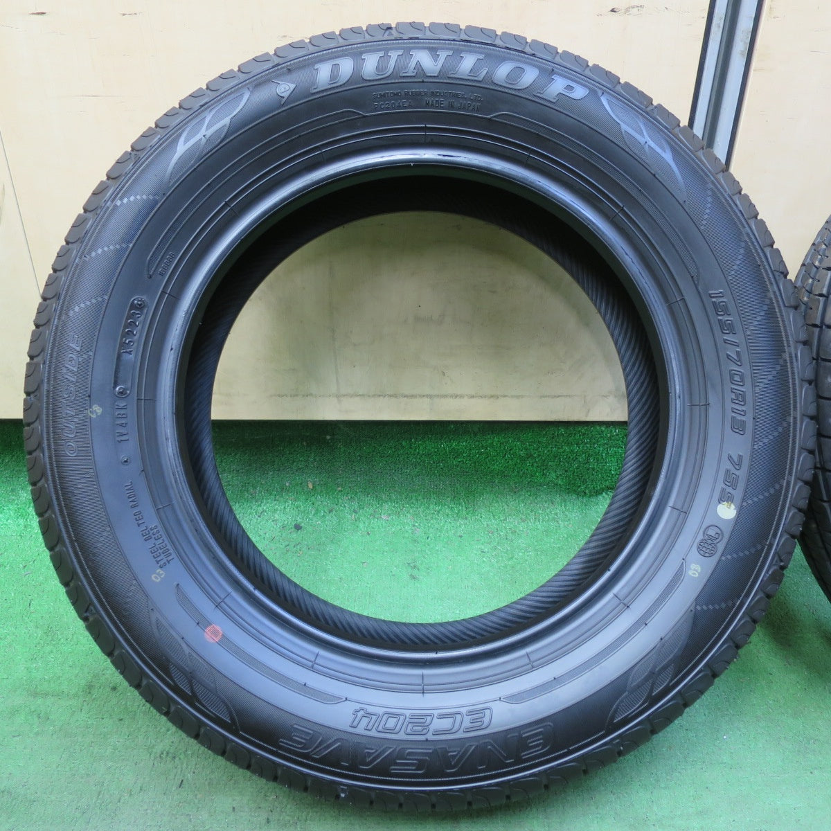新車外し!23年★155/70R13 ダンロップ エナセーブ EC204 タイヤ 13インチ エブリイ バモス タウンボックス ネイキッド ミラ 等★5090408イノタ