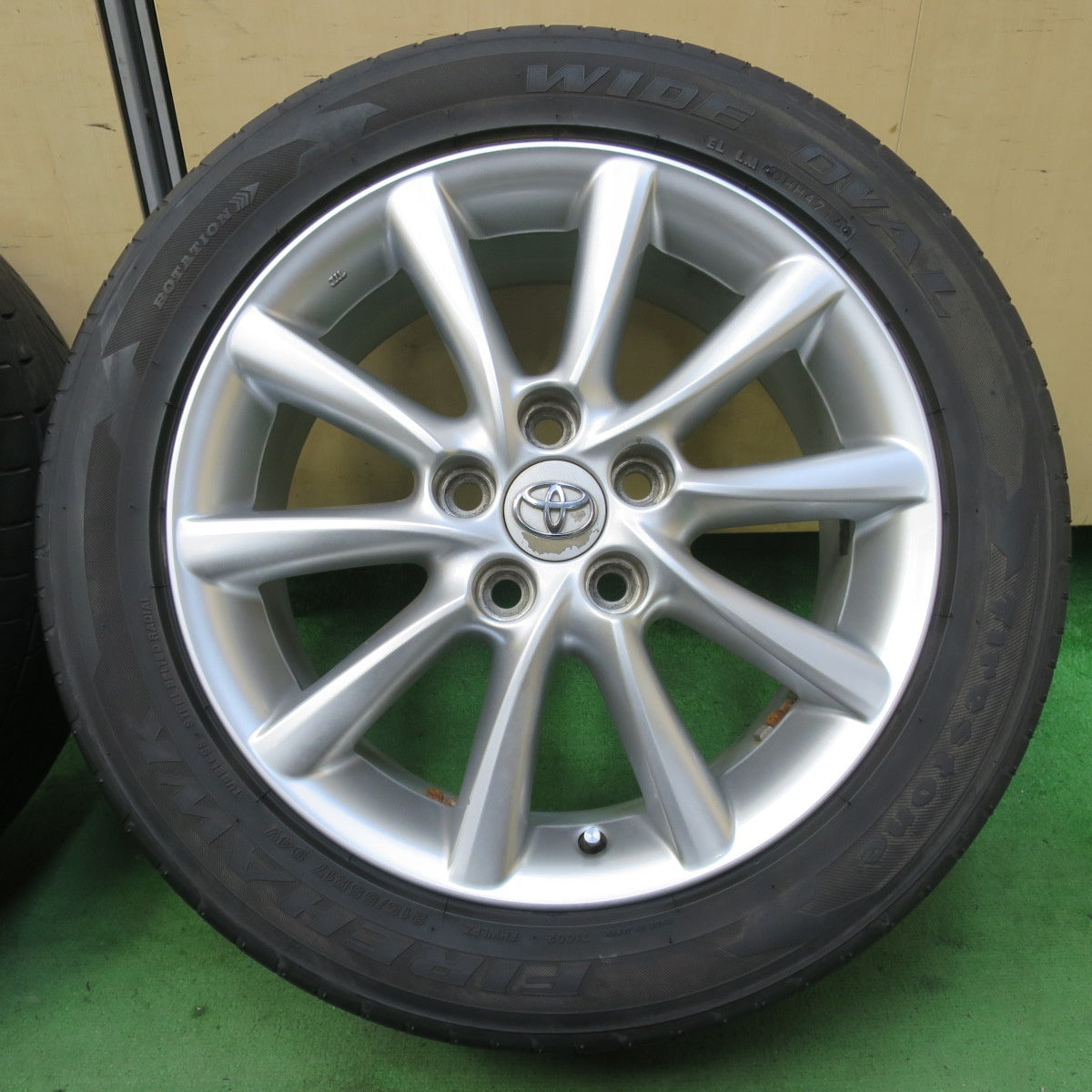 4本価格★トヨタ 50系 エスティマ 純正 215/55R17 ファイアストン ファイアホーク ワイドオーバル 17インチ PCD114.3/5H★5061106イノ