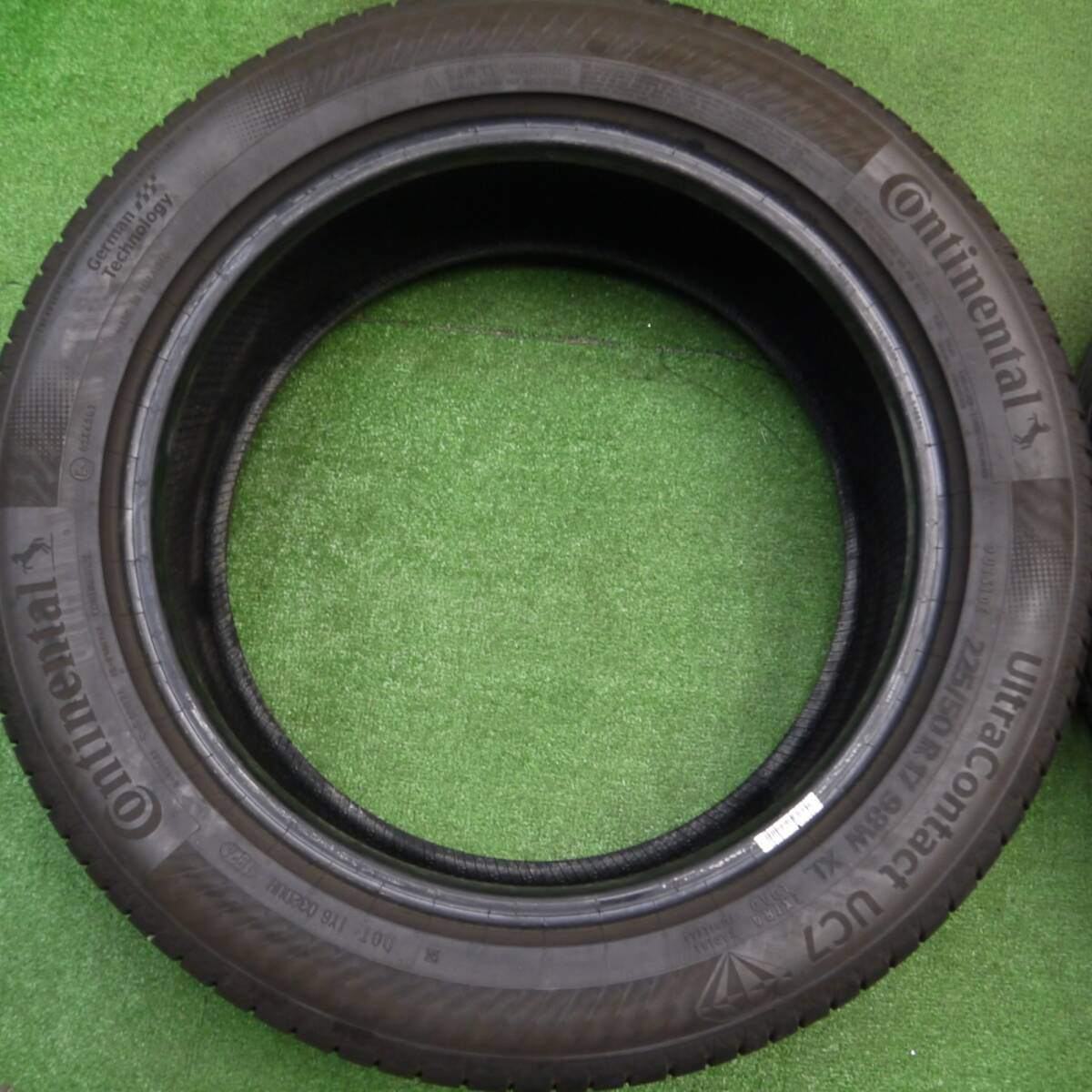 バリ溝 24年 9.5分以上★225/50R17 コンチネンタル ウルトラコンタクト UC7 17インチ ベンツ アウディ BMW等★4121305Hノタ
