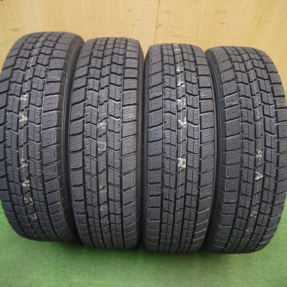 未使用!23年★スタッドレス 155/65R14 グッドイヤー アイスナビ7 ravrion RS01 ラブリオン 14インチ PCD100/4H★5011703Hス
