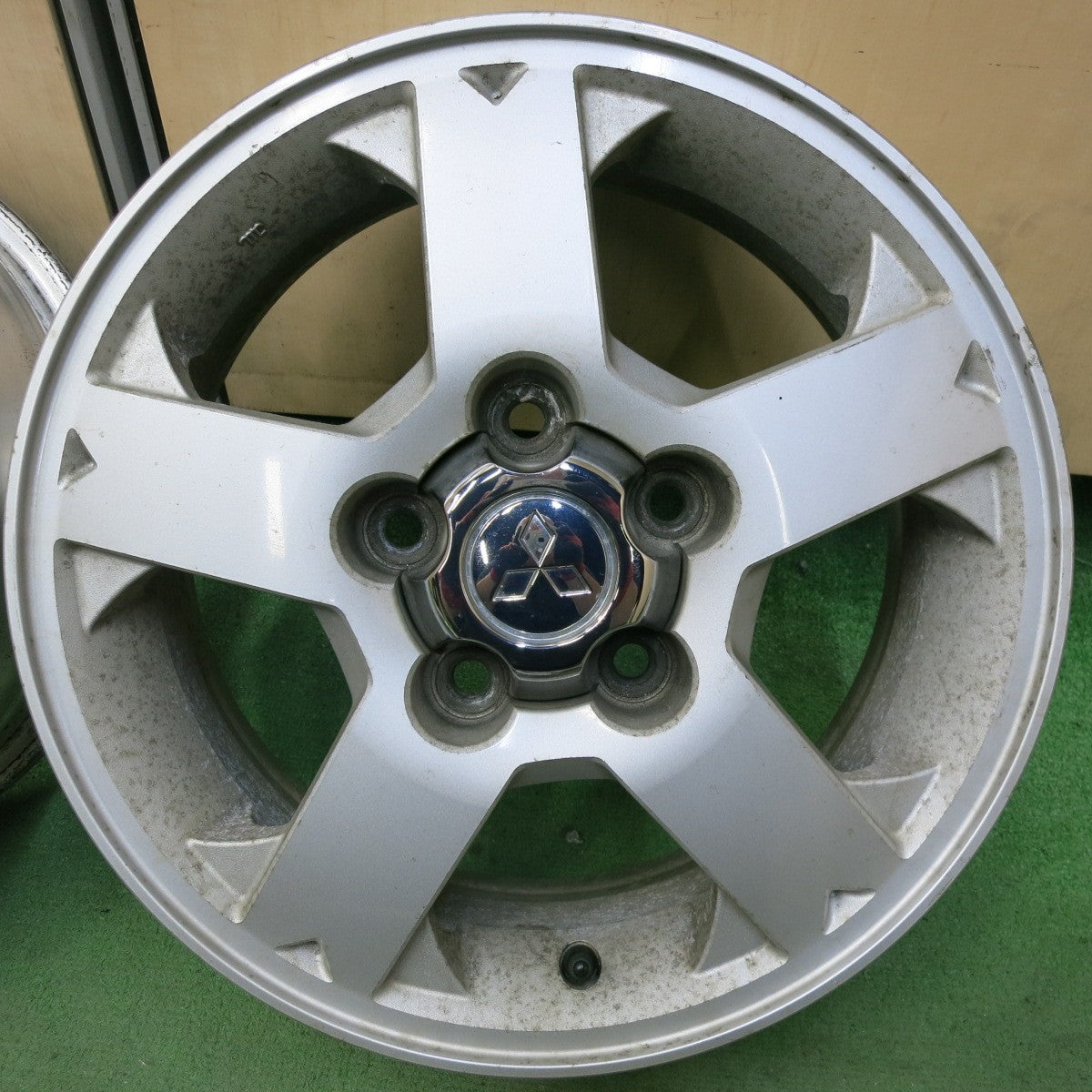 4本価格★三菱 パジェロ ミニ 純正 ホイール 15インチ 15×5.5JJ PCD114.3/5H★5052107SYホ
