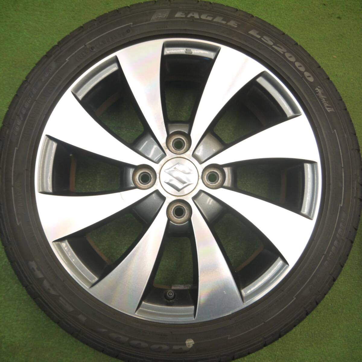 バリ溝 21年 9分★スズキ ワゴンR スティングレー 純正 165/55R15 グッドイヤー LS2000 ダンロップ EC204 PCD100/4H★5021201Hノ