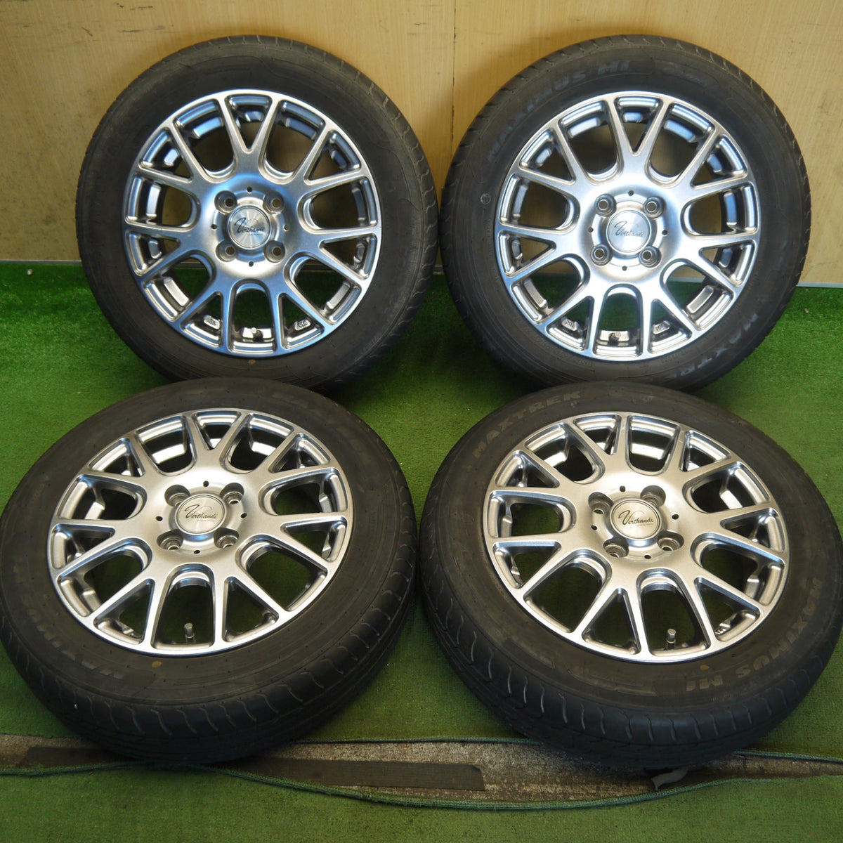 バリ溝!8.5分◎155/65R14 マックストレック MAXIMUS M1 Verthandi ヴェルザンディ 14インチ PCD100/4H◎6082102Hノ