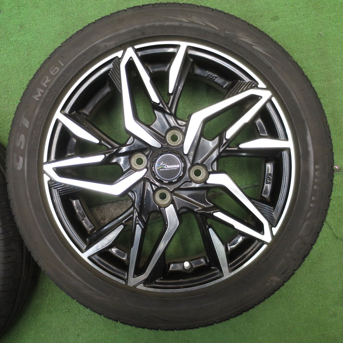 バリ溝!23年!キレイ!9.5分★Chronus CH-112 165/55R15 マーキス CST MR61 クロノス 15インチ N-BOX デイズ 等 軽サイズ PCD100/4H★5060402NJノ