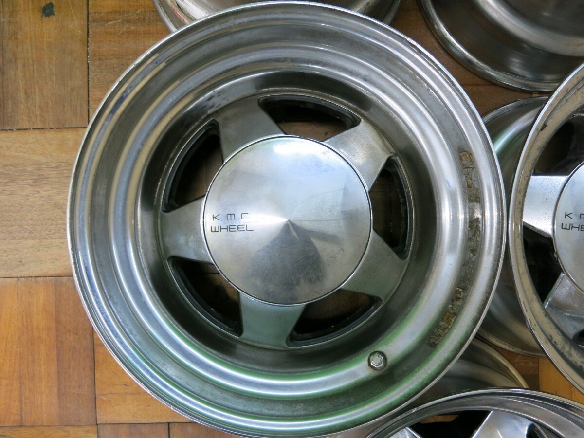 5本価格 激レア 深リム★ランクル 等 KMC WHEEL 16.5×9.75 KMC ホイール 16.5インチ PCD139.7/6H★2032904ヒホ