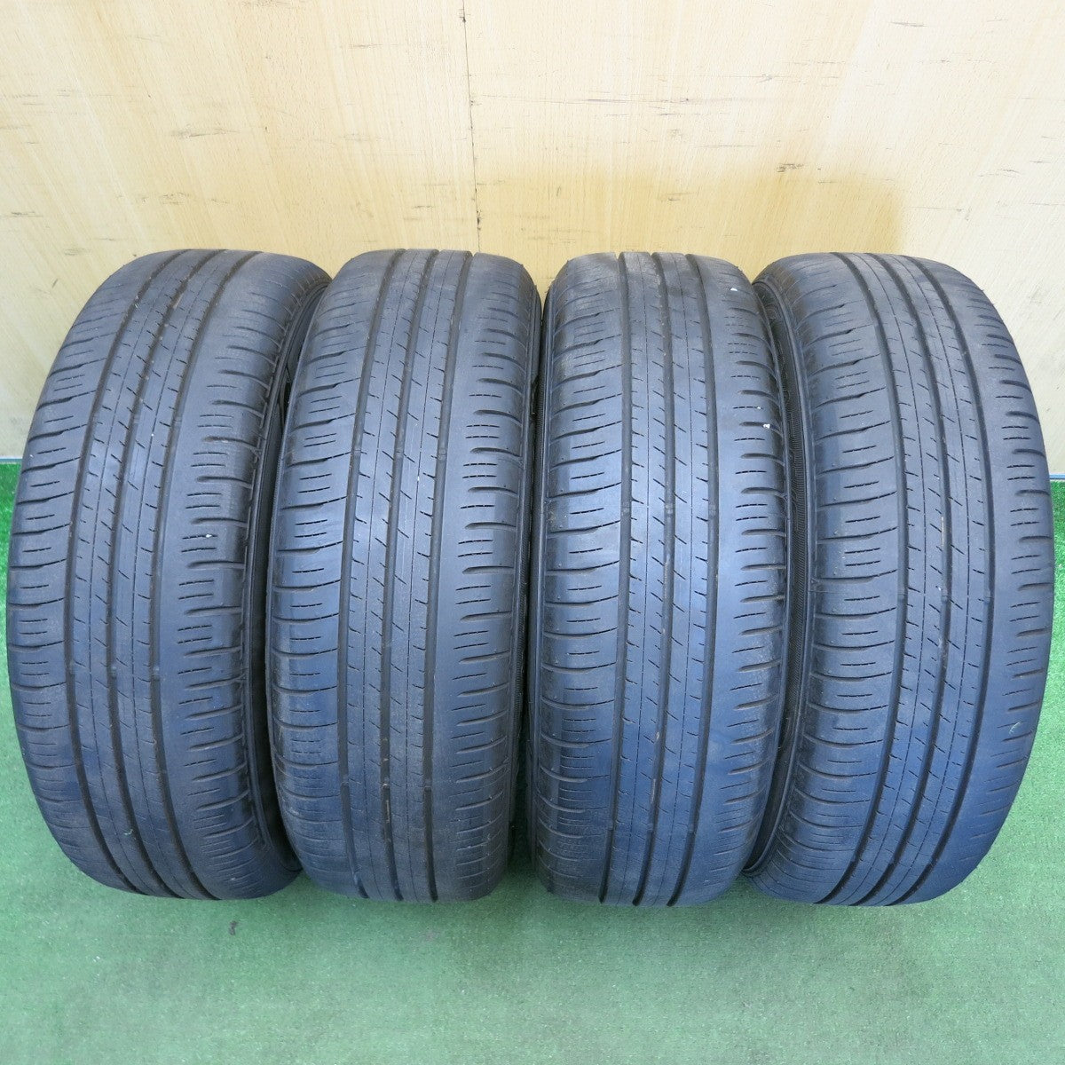 バリ溝!25年!キレイ!9分★トヨタ カローラ フィールダー 純正 スチール 185/60R15 ダンロップ エナセーブ EC300+ 15インチ PCD100/4H★6051709HAノ
