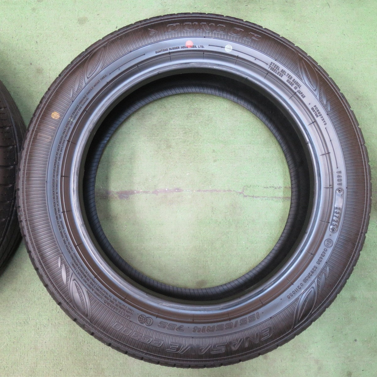 新車外し!25年★155/65R14 ダンロップ エナセーブ EC300 タイヤ 14インチ デイズ ルークス タント ミライース モコ 等★6030410イノタ