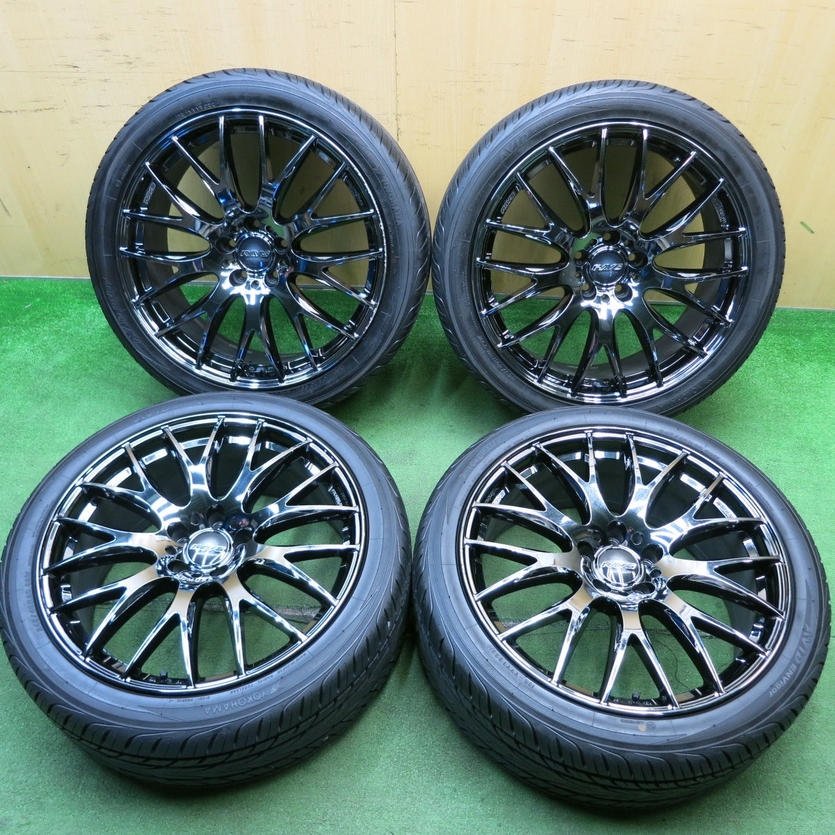 バリ溝!22年!9.5分以上★RAYS HOMURA 2X9 PLUS 245/40R20 ヨコハマ AVID ENVigor レイズ ホムラ 2×9 プラス 20インチ PCD114.3/5H★5060705HAノ