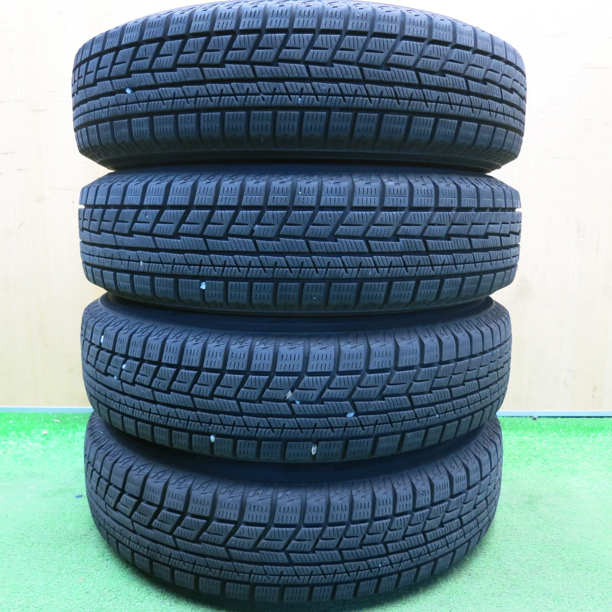 バリ溝!キレイ!8.5分★スタッドレス 145/80R13 ヨコハマ アイスガード iG60 E spider 社外 アルミ 13インチ PCD100/4H★6041106HAス