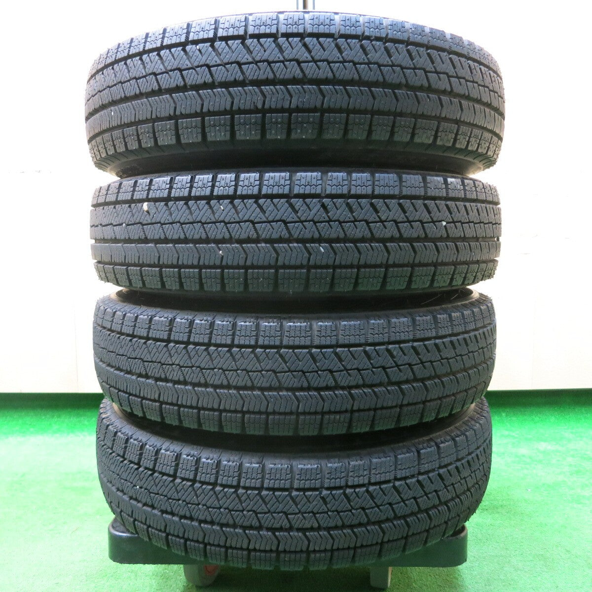 超バリ溝!21年!ほぼ10分★スタッドレス 145/80R13 ブリヂストン ブリザック VRX2 Zmeist VS-1 PCD100/4H★3120505イス