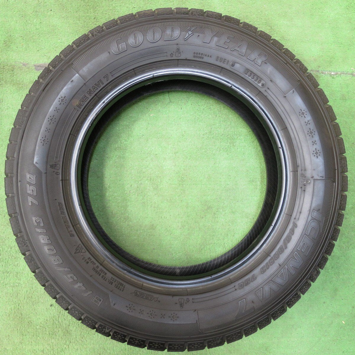 バリ溝!9分★スタッドレス 145/80R13 グッドイヤー アイスナビ7 タイヤ 13インチ タント ムーブ アルト プレオ 等★5012206イスタ