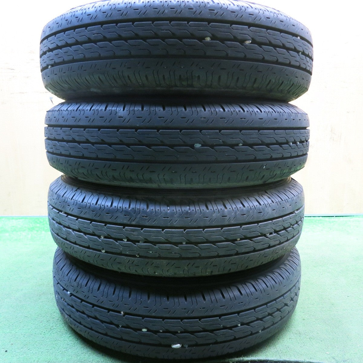4本価格★トラック タイヤ 155R12LT 8PR ブリヂストン エコピア R680 スチール ホイール 12インチ PD170/6H★5062814HAノ