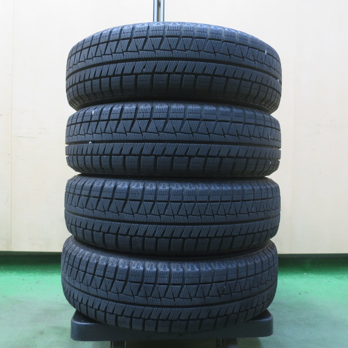 バリ溝!22年!キレイ!8.5分◎スタッドレス 155/65R14 ブリヂストン アイスパートナー2 PREO プレオ 14インチ PCD100/4H◎6092402イス