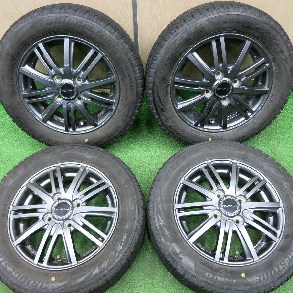 4本価格!21年★スタッドレス 155/65R13 ブリヂストン ブリザック VRX2 BALMINUM バルミナ 13インチ PCD100/4H★5010409NJス