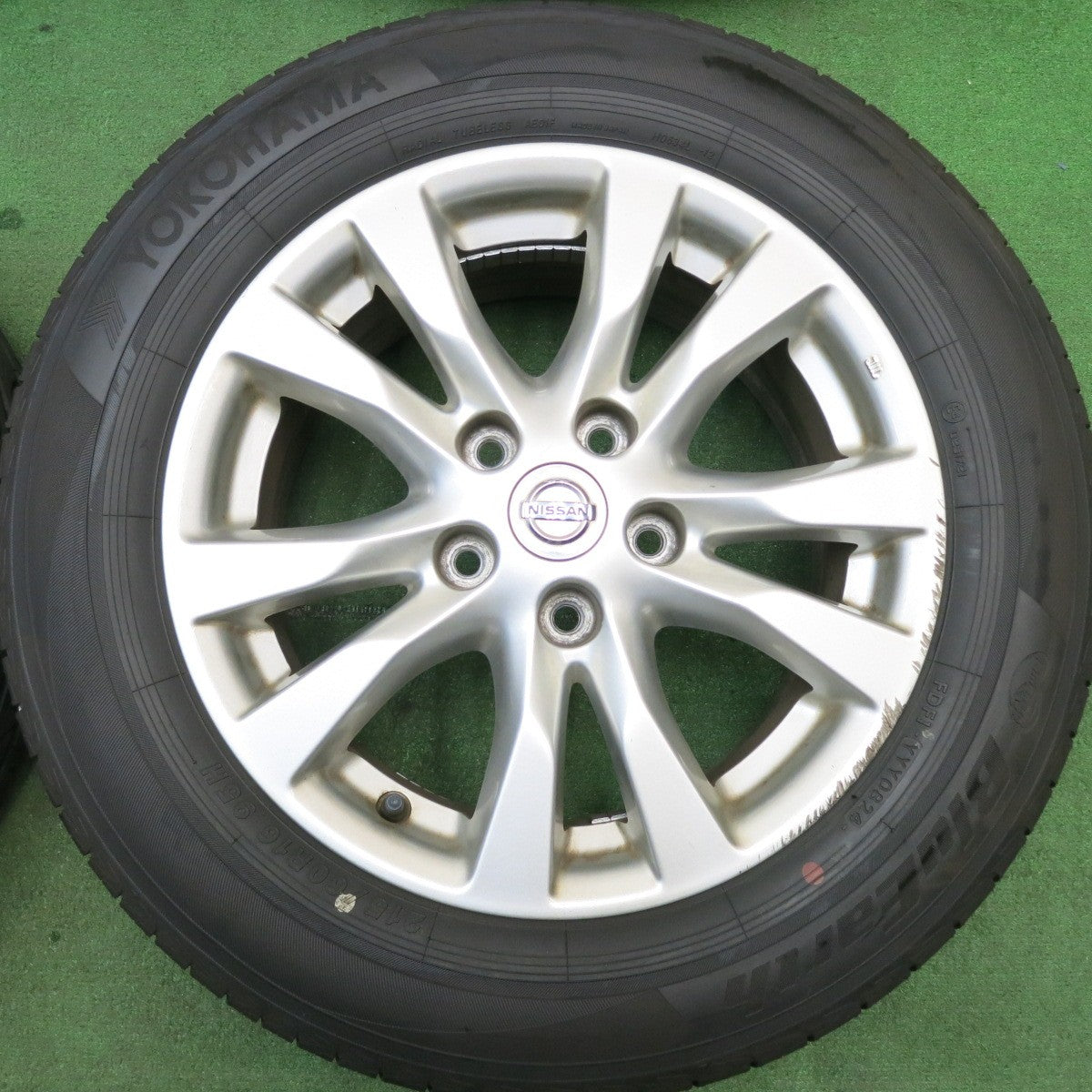 バリ溝!24年!ほぼ10分★日産 L33 ティアナ 純正 215/60R16 ヨコハマ ブルーアース 16インチ PCD114.3/5H★5050513HAノ