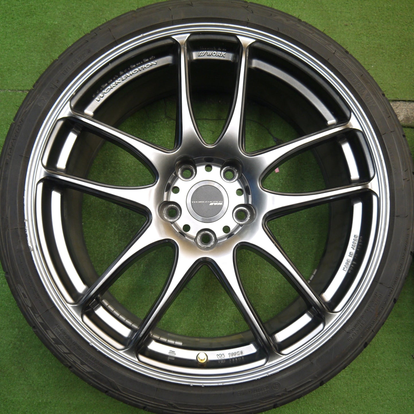 4本価格!22年★WORK EMOTION Kiwami EMT-KWM 235/35R19 ニットー NT555 G2 19インチ ワーク 極 PCD114.3/5H★5052109Hノ