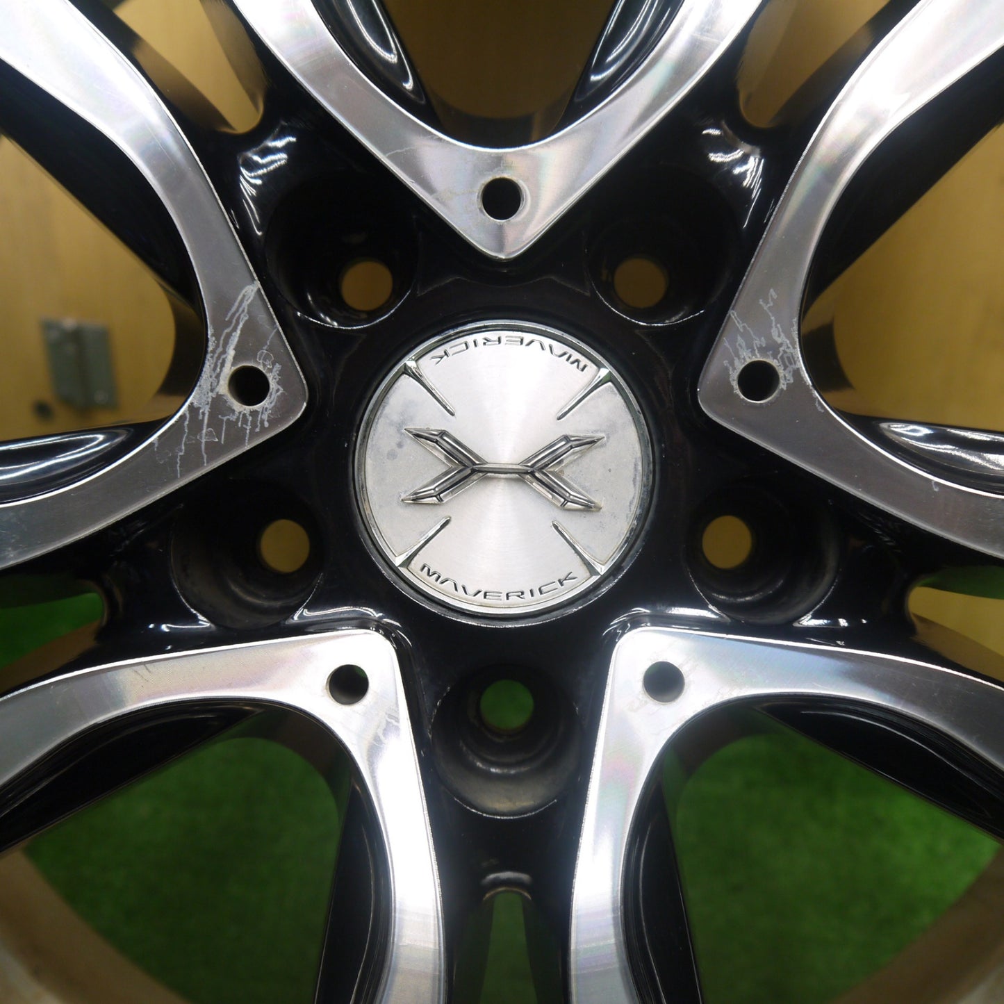 4本価格★MAVERICK マーベリック 405S CURL フランジ 19インチ ホイール 19×8J PCD114.3/5H★5090801Hホ