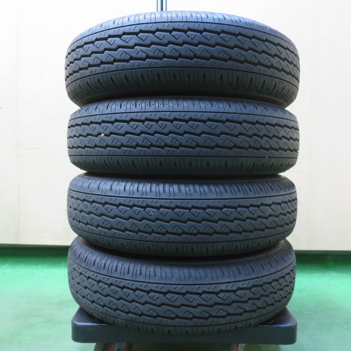 キレイ!23年★145/80R12 80/78N ブリヂストン K370 BALMINUM バルミナ 12インチ PCD100/4H★5052203イノ