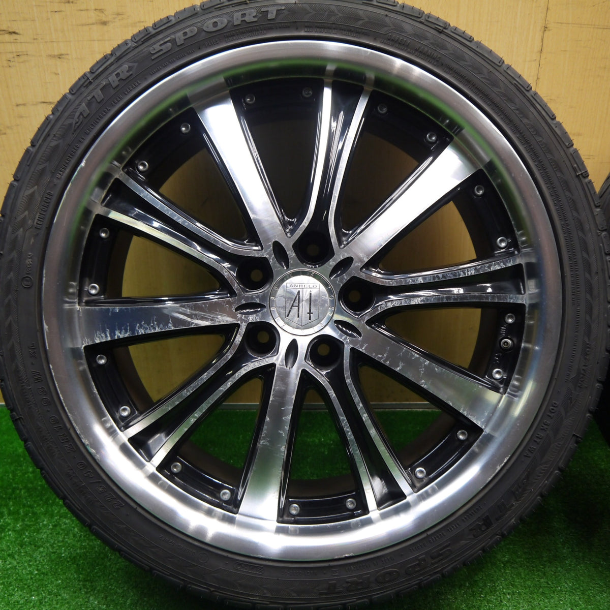 バリ溝!ほぼ10分★ANHELO KLEITOS M190 225/40R19 ATR SPORT アネーロ クレイトス 19インチ PCD114.3/5H★5103104Hノ