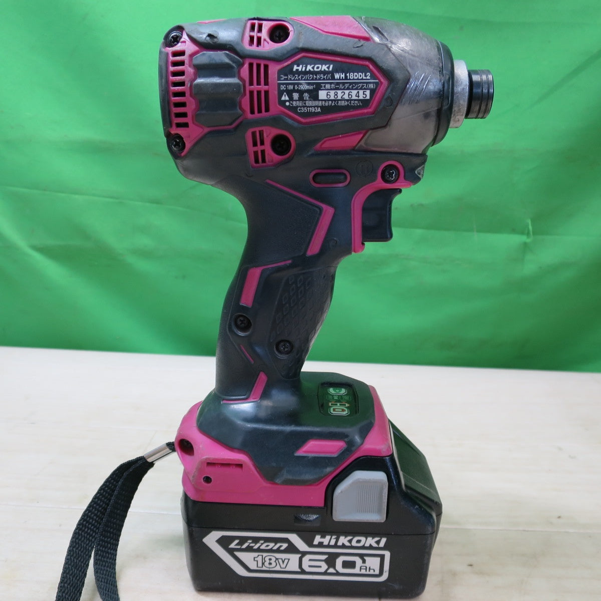 バッテリー2個付☆HiKOKI ハイコーキ コードレス インパクトドライバ WH18DDL2 電動 工具 充電式 18V☆