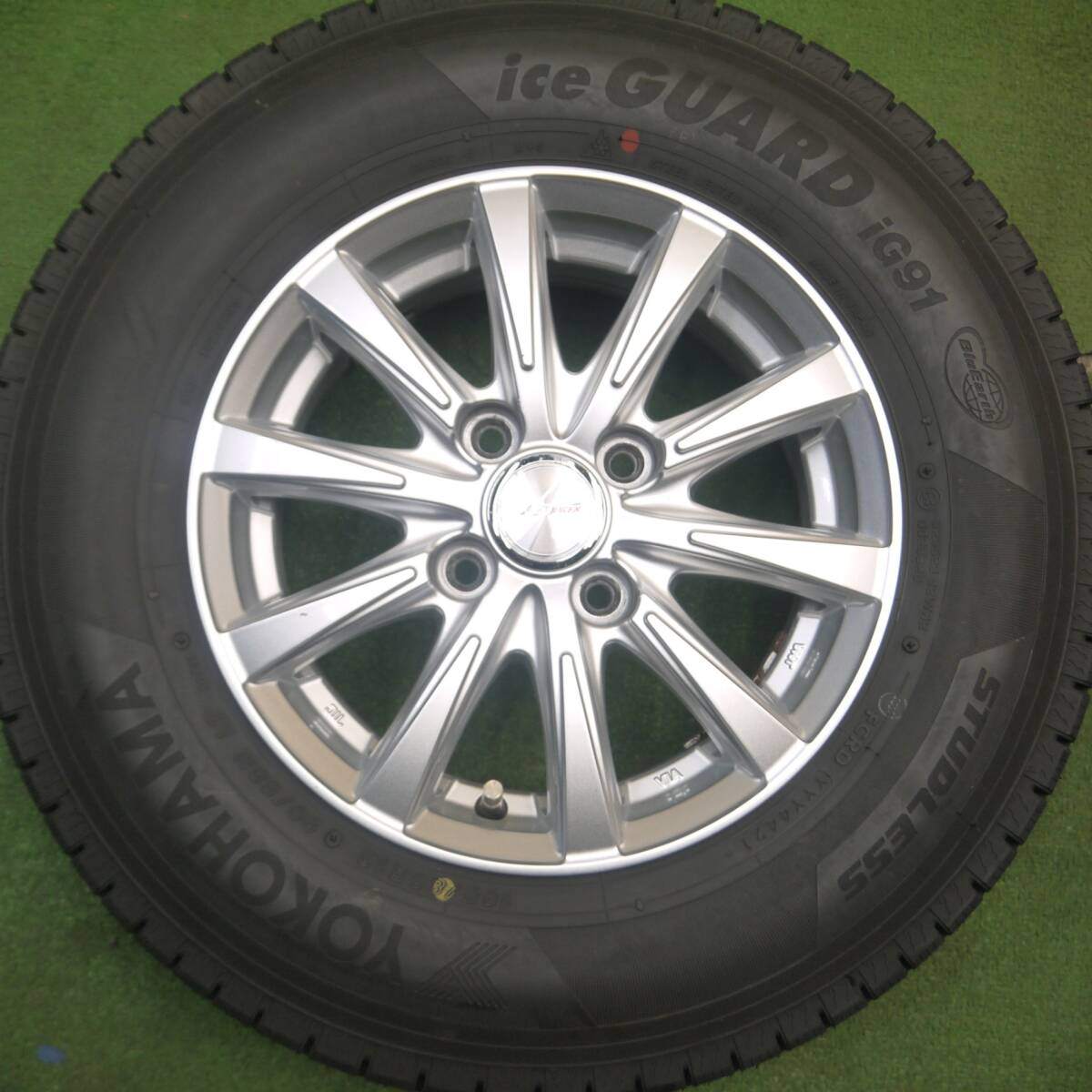バリ溝!21年!9.5分以上★スタッドレス 165/80R13 90/88N ヨコハマ アイスガード iG91 JOKER ジョーカー 13インチ PCD100/4H★5021703Hス