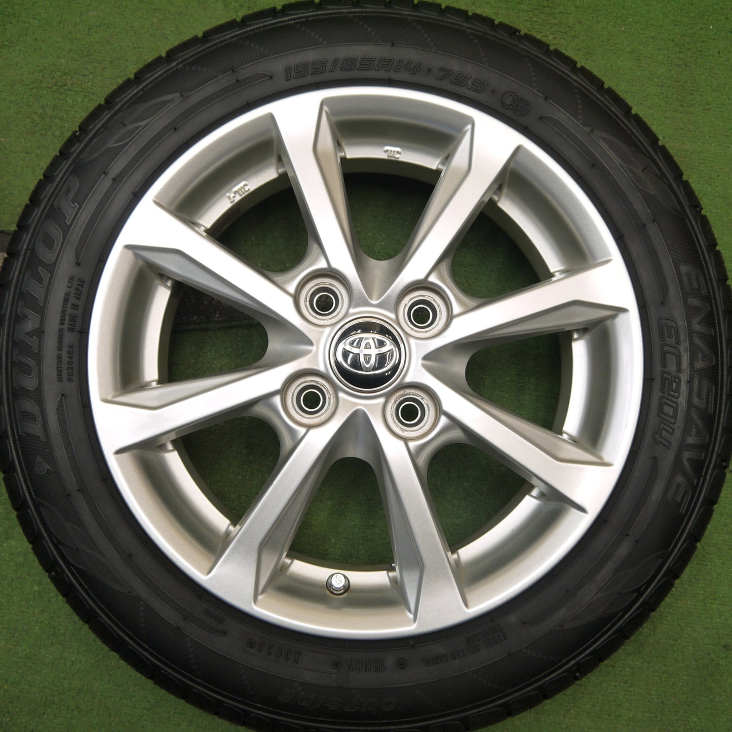 キレイ!23年★トヨタ LA700S ピクシス メガ 純正 155/65R14 ダンロップ エナセーブ EC204 14インチ PCD100/4H★5061302Hノ