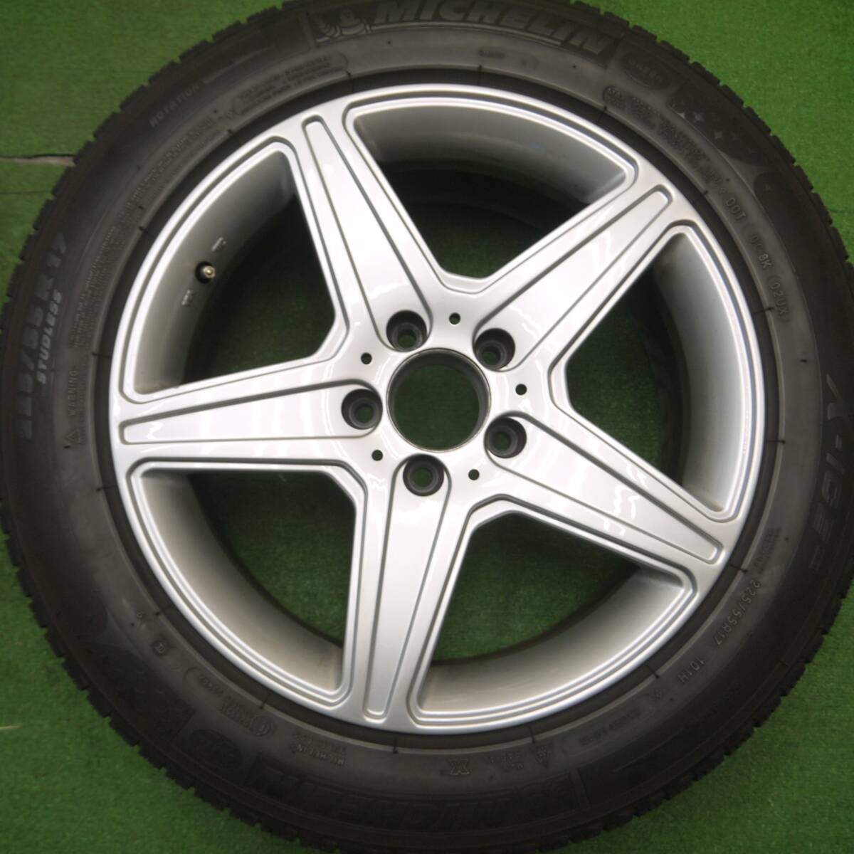 4本価格★ベンツ 等 AGA Burg 225/55R17 スタッドレス ミシュラン X-ICE XI3 17インチ PCD112/5H★5011504Hス