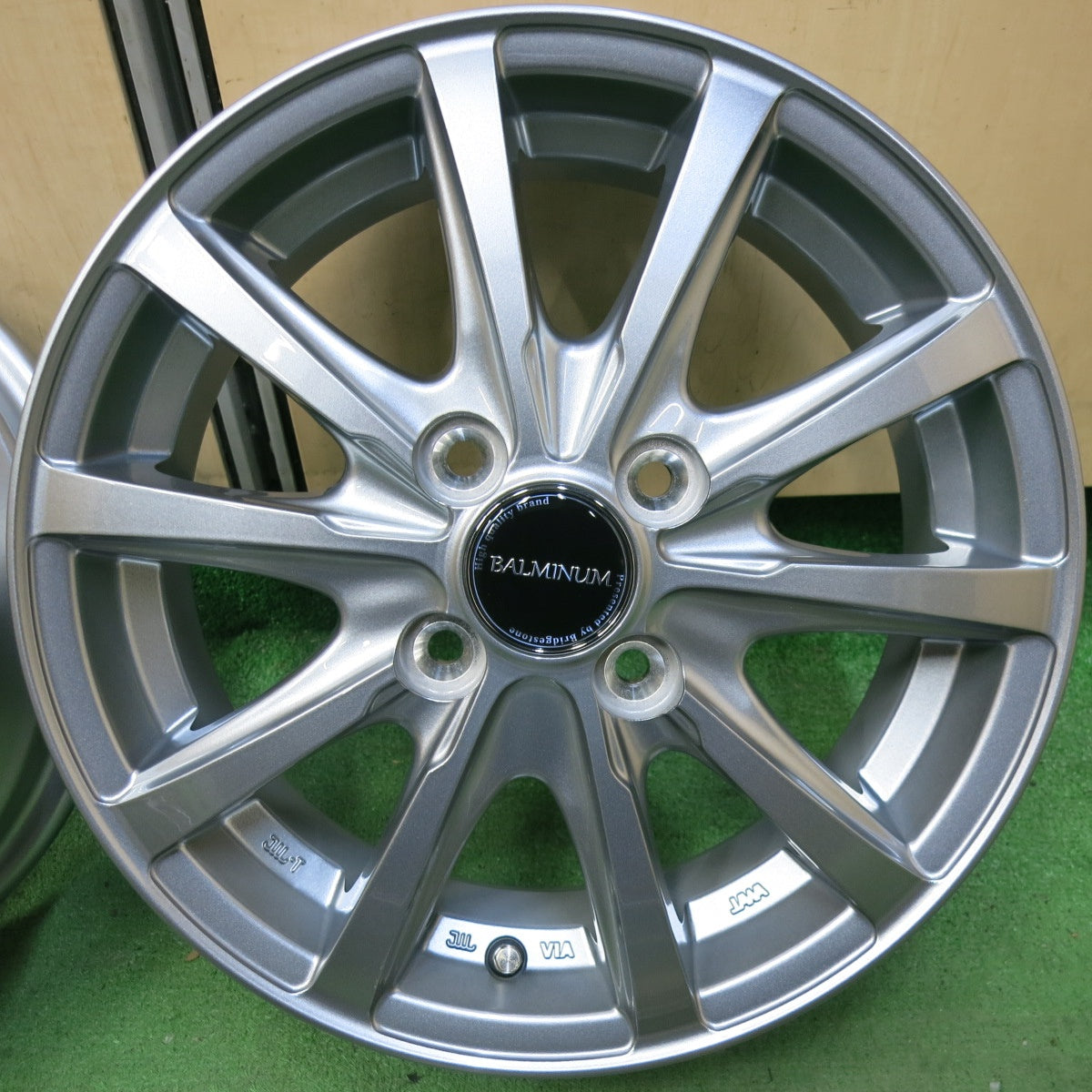 未使用★BALMINUM LS10 バルミナ 14インチ ホイール 14×4.5J PCD100/4H★5061908SYホ