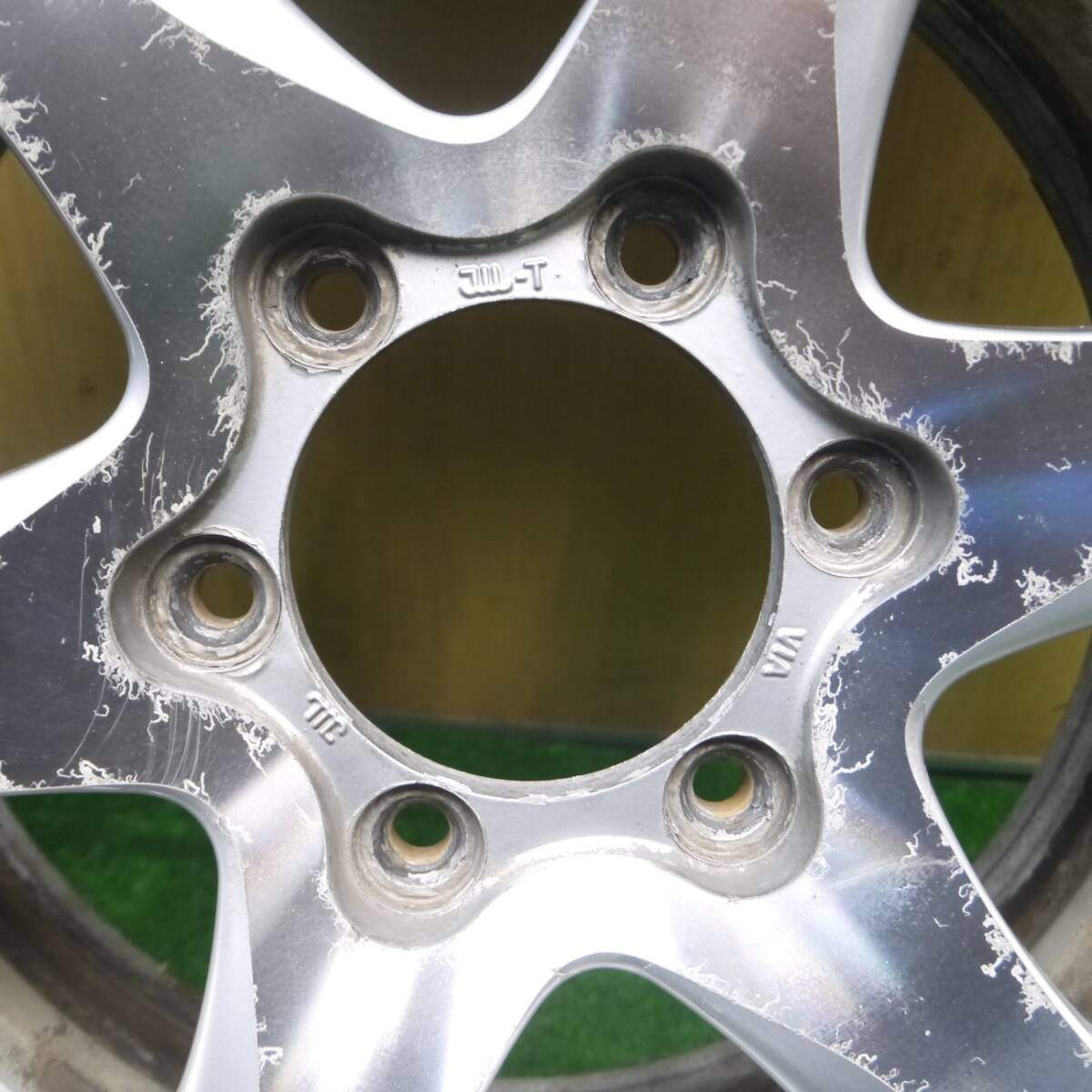 バリ溝!9分★ハイエース 等 215/70R15 107/105L スタッドレス ブリヂストン ブリザック W969 社外 アルミ 15インチ PCD139.7/6H★5012006Hス