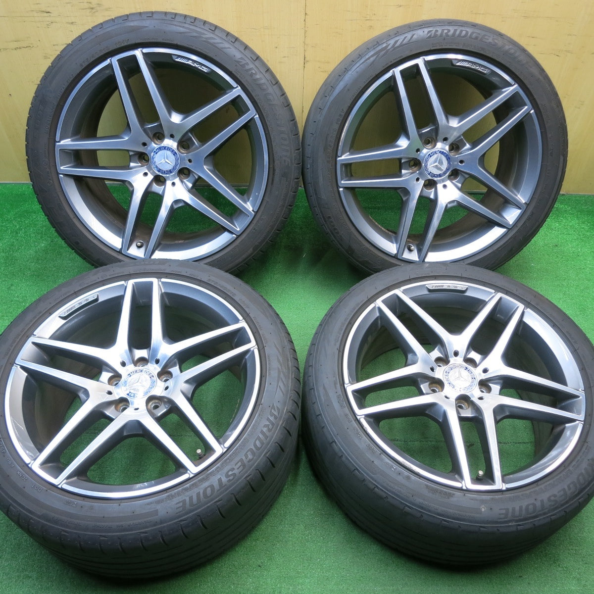 4本価格!21年★ベンツ Sクラス W222 純正 AMG 245/45R19 275/40R19 ブリヂストン ポテンザ S001 19インチ PCD112/5H★5042301NJノ