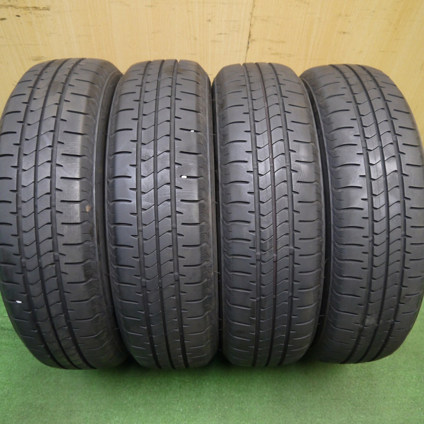 バリ溝!23年!9分★三菱 ekワゴン 純正 スチール 155/65R14 ブリヂストン NEWNO 14インチ PCD100/4H★5041601Hノ