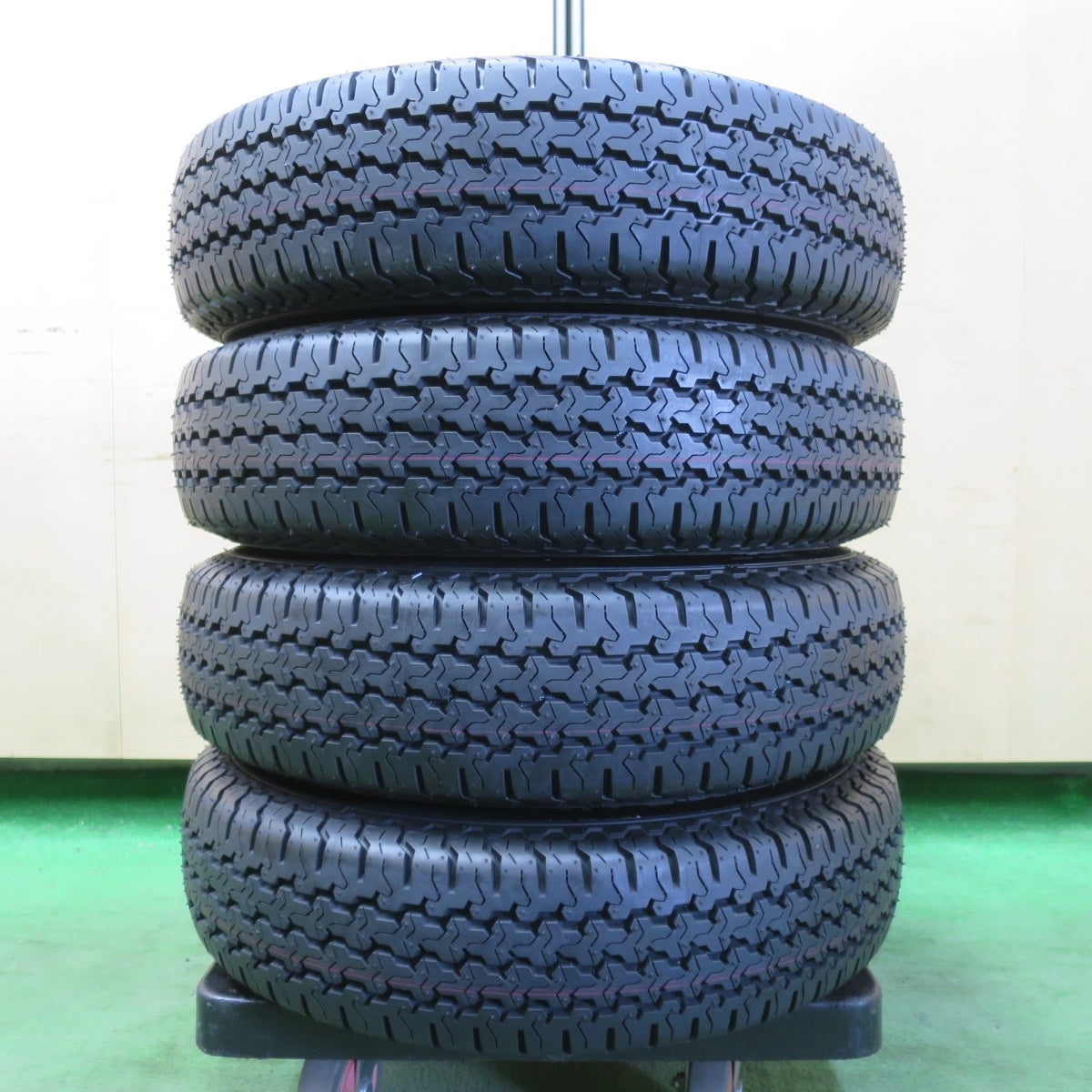 新車外し!23年★ダイハツ ハイゼット 純正 スチール 145/80R12 80/78N ヨコハマ SUPER VAN 355 12インチ PCD100/4H★5053004イノ