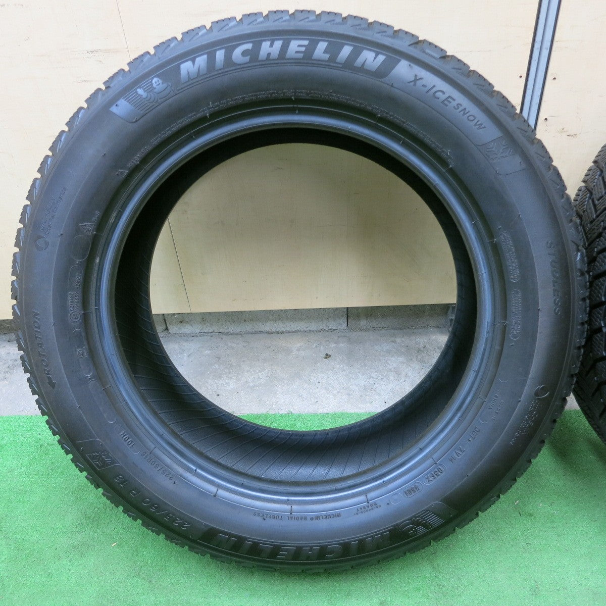 バリ溝!21年!9分!2本★スタッドレス 225/60R18 ミシュラン X-ICE SNOW タイヤ 18インチ レクサス NX RAV4 ハリアー 等★5052101ナスタ