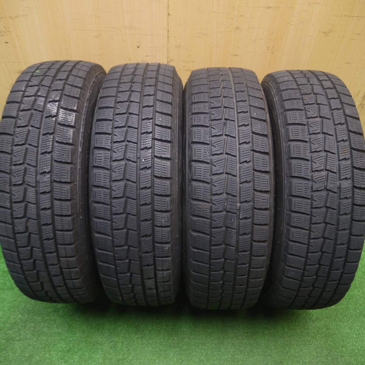バリ溝!8.5分★スタッドレス 175/70R14 ダンロップ ウインターマックス WM01 MANARAY SPORT マナレイ PCD100/4H★4092413Hス