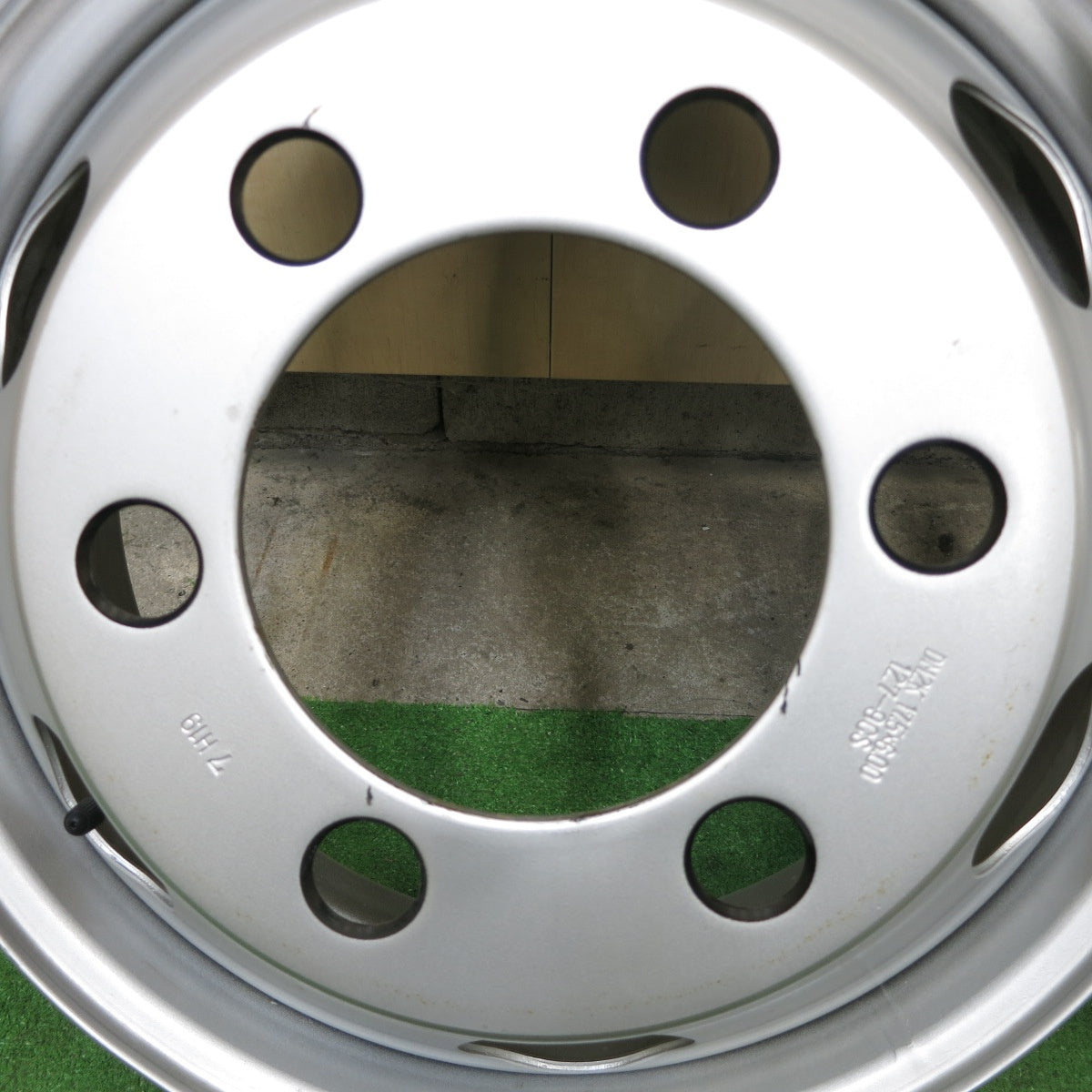 新車外し!6本★トラック エルフ キャンター デュトロ 等 純正 TOPY DM2K スチール ホイール 127-9CS 17.5インチ PCD222.25/6H★5090101ナホ
