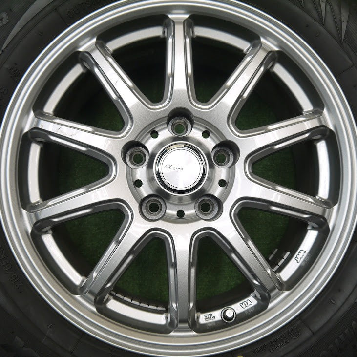 バリ溝!23年!キレイ!9.5分★スタッドレス 215/65R16 トーヨー ウインター トランパス TX AZ Sports AZスポーツ 16インチ PCD114.3/5H★5111801Hス