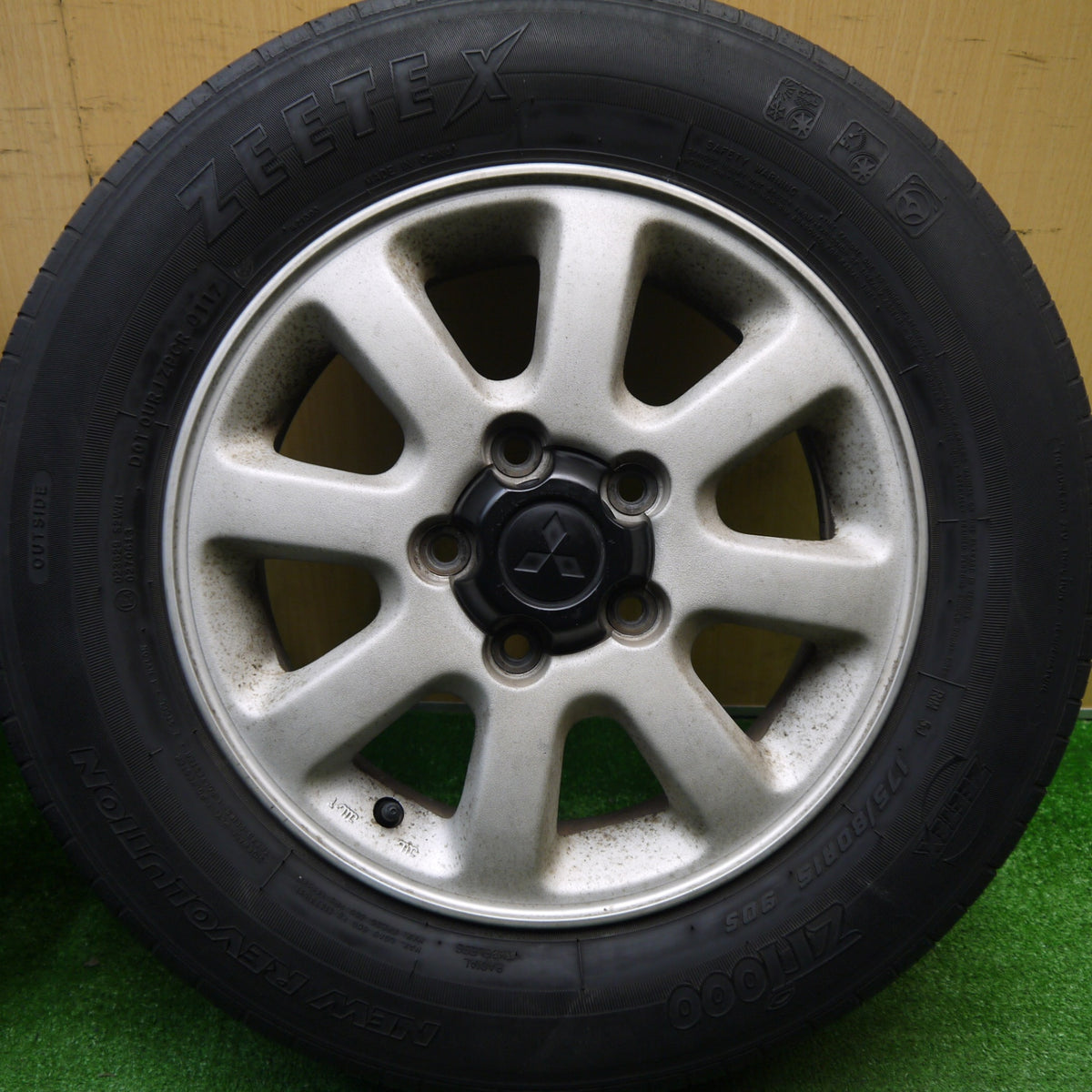 4本価格★三菱 パジェロミニ 純正 175/80R15 ジーテックス ZTiooo NEW REVOLUTION 15インチ PCD114.3/5H★5120506Hノ