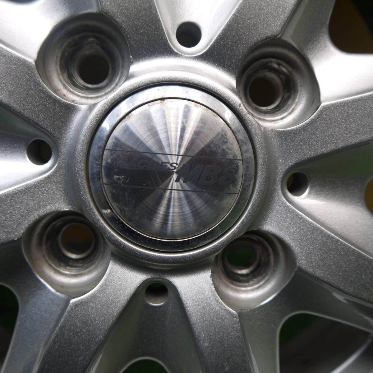 キレイ!22年★スタッドレス 145/80R13 ダンロップ ウインターマックス WM02 MACBES MB8 マクベス 13インチ PCD100/4H★5040809Hス