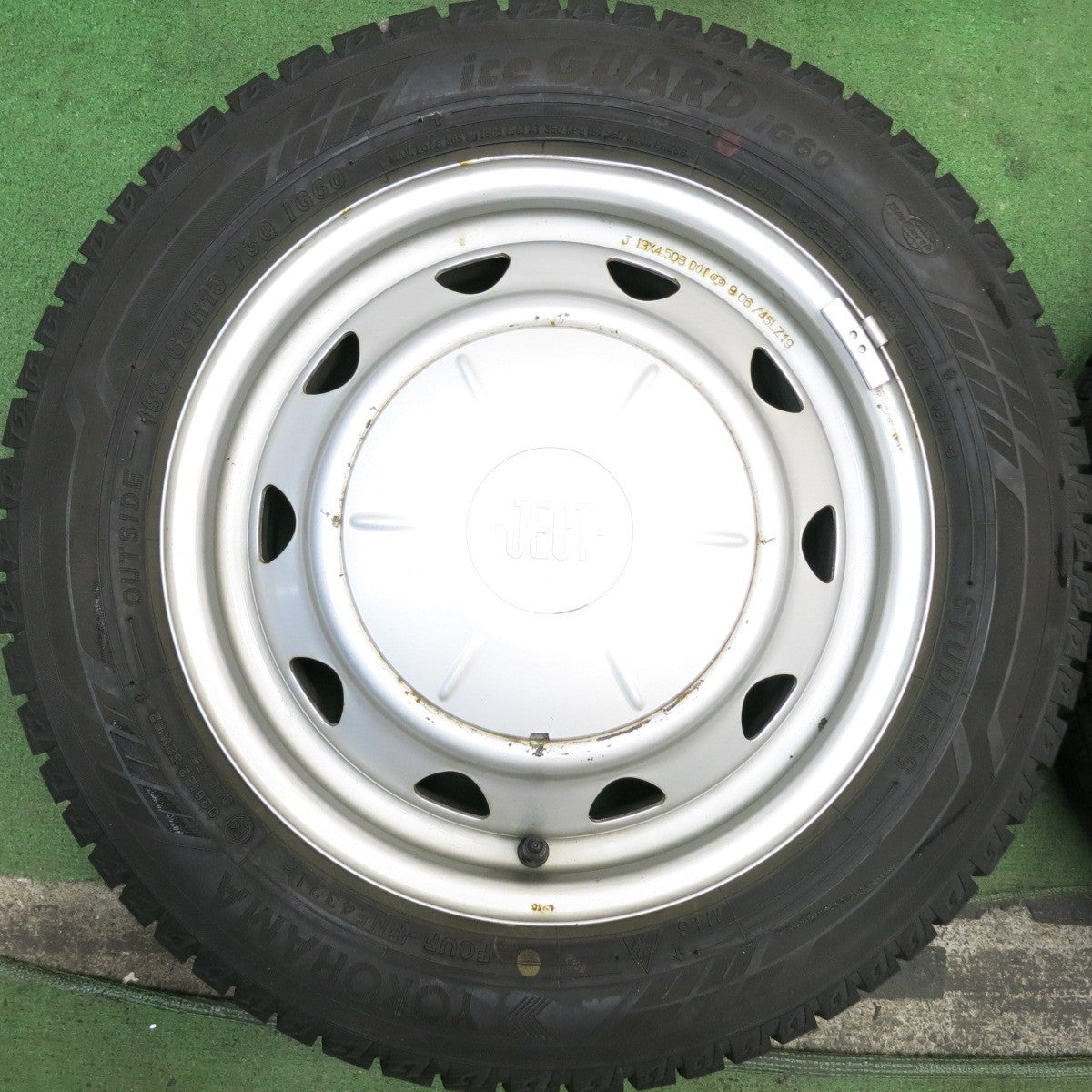 バリ溝!21年!9分★スタッドレス 155/65R13 ヨコハマ アイスガード iG60 JECT スチール ホイール 13インチ PCD 100 110 114.3/4H マルチ★5092809HAス