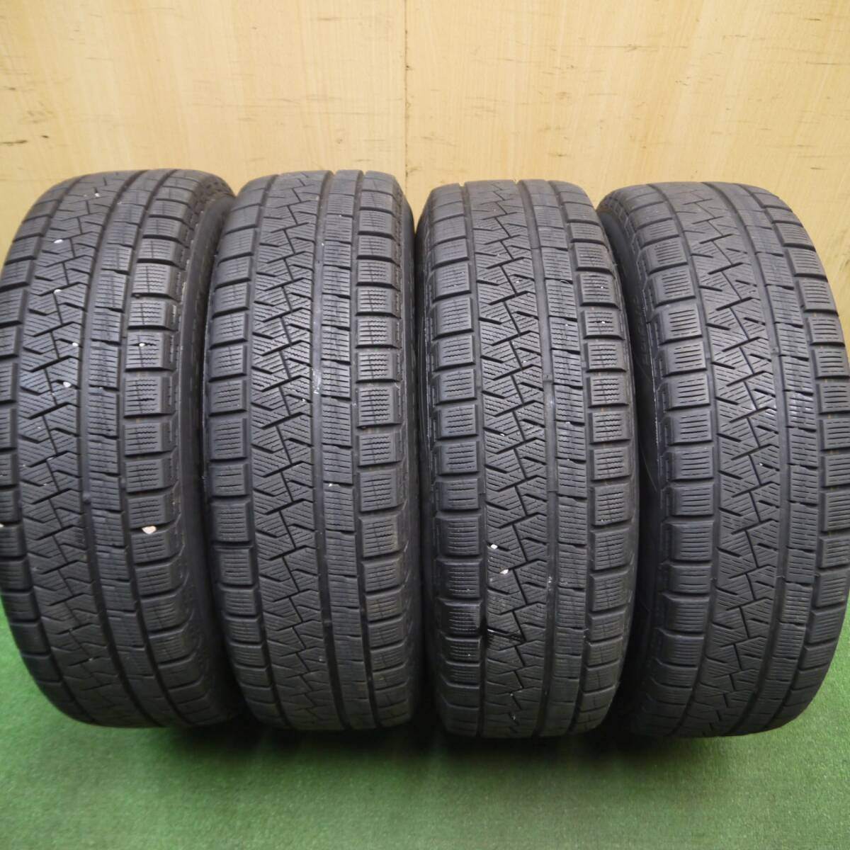バリ溝!キレイ!9分★スタッドレス 175/65R15 ピレリ アイスアシンメトリコ TEAD テッド 15インチ PCD100/4H★5012213Hス