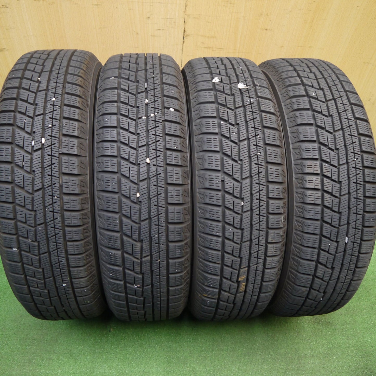 バリ溝!22年!キレイ!9.5分★スタッドレス 155/65R14 ヨコハマ アイスガード iG60 Exceeder エクシーダー 14インチ PCD100/4H★5042504Hス