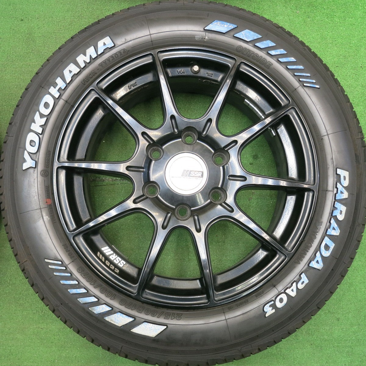 バリ溝!24年!9.5分★SSR GTX01 タナベ 215/60R17C 109/107S ヨコハマ PARADA PA03 17インチ PCD139.7/6H★5052301HAノ